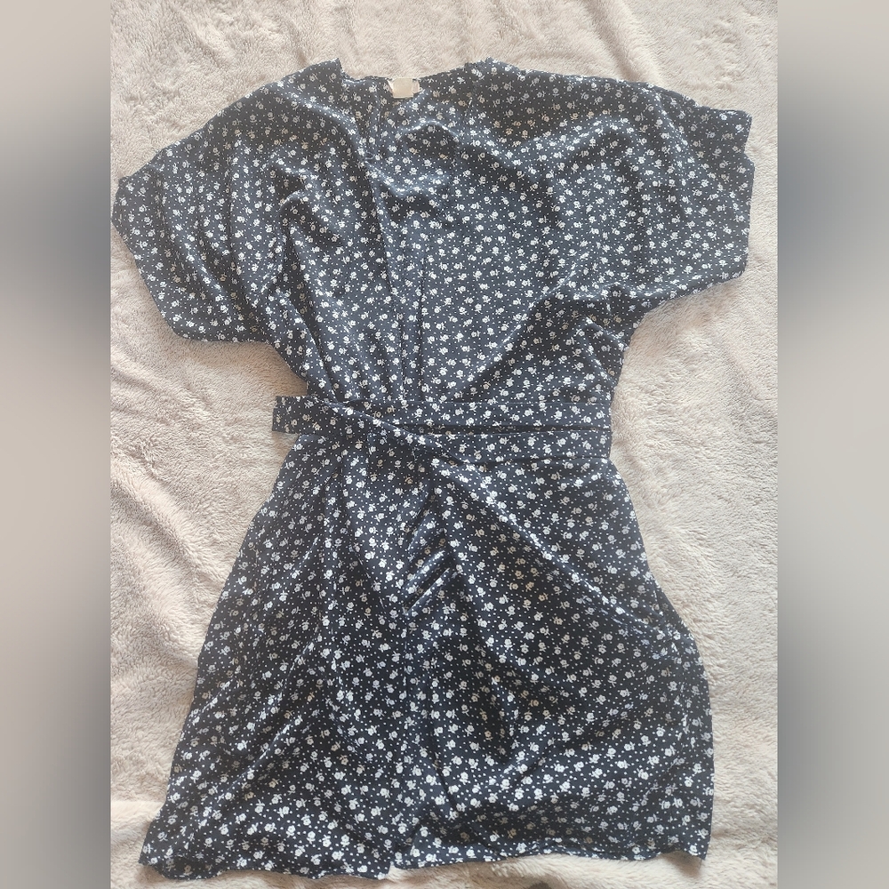 Vintage Amelia's Blue & White‎ Floral Loungewear With Matching Robe LG - Picture 5 of 9